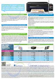 Printer Features Printing Cost Comparison Chart Epson