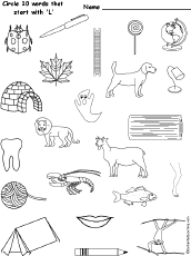 Tool for climbing, made of two long parallel pieces with steps between · lamb: Circle 10 Words That Start With L Enchantedlearning Com