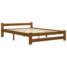 Doppelbett kieferbett natur 140x200 massivholz futonbett. Bettgestell Honigbraun Massivholz Kiefer 140x200 Cm Huberxxl Shopping