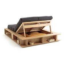 presto pine storage bed with hinged base storage bed bed frame with storage furniture for small spaces