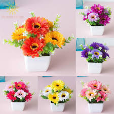 Some silk flowers can be wiped clean after spraying with equal parts distilled white vinegar and. Plastic Outdoor Artificial Flowers Fake Plants In Pot Grass Garden Home Decor Shopee Philippines