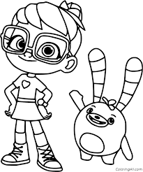 Get caught up with her catchy theme song. Abby Hatcher Coloring Pages Coloringall