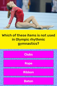 Artistic gymnastics has been part of the olympic programme since the first modern games of athens 1896. Which Of These Items Is Not Used In Trivia Answers Quizzclub
