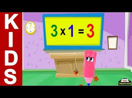 Home School Math 3 Times Table Song Kids Songs With Lyrics Math Tutorial In English Math Tutorials Kids Songs Times Tables