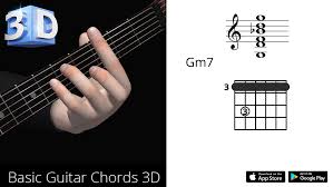 Just enter one or more chord symbols separated by commas into the search box and hit go and jguitar will draw chord diagrams for each of the chord symbols entered. Guitar 3d Chords Gmin7 Sol Minor Seventh Polygonium