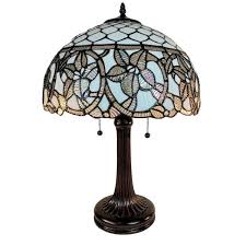 Amora Lighting 24 In Tiffany Style Floral Table Lamp Am273tl16b The Home Depot