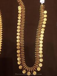50 Grams Gold Long Kasu Haram South India Jewels Gold Necklace Designs Gold Jewellery Design Necklaces Gold Necklace Indian Bridal Jewelry