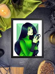 Shego Fan Art Print Kim Possible Poster 