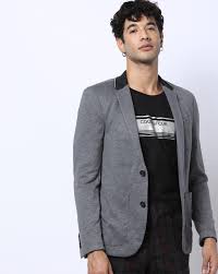 10,000+ fabric patterns · fabric outlet pricing Buy Grey Melange Blazers Waistcoats For Men By Jack Jones Online Ajio Com