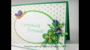 Primavara mea se anunta minunata! FelicitÄƒri Quilling De 1 Martie Youtube