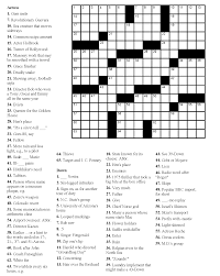 Free daily crossword puzzle play online free now. Easy Free Printable Crossword Puzzles Medium Difficulty