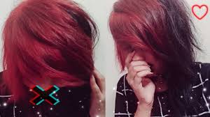 Red is one of the most popular colors used when dyeing hair. Dying My Emo Scene Hair Half Red And Half Black How To Dye Emo Scene Hair Split Hair Dye Youtube