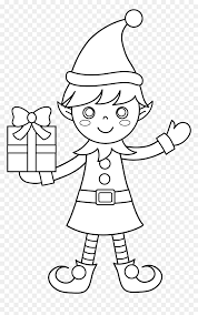 Printable christmas coloring pages crafts pinterest. Christmas Elf Colouring Pages Hd Png Download Vhv