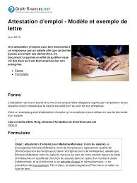 Je sui détenteur d'un diplôme option commerciale et administratif et des notions en informatique. Attestation D Emploi Modele Et Exemple De Lettre 23434 Npoftk Emploi Business