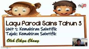 Kemahiran proses sains tajuk lagu : Sains Tahun 3 Unit 1 Kemahiran Saintifik Youtube