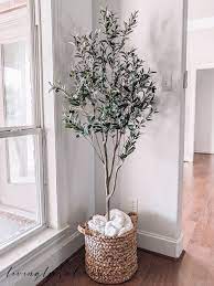 Best Faux Olive Tree Indoor Boho Room Diy Blogger Decor Indoor Olive Tree