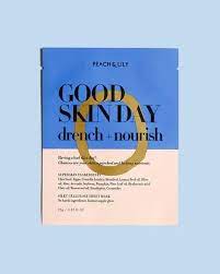Good Skin Day Drench Nourish Sheet Mask In 2020 Peach And Lily Good Skin Cosmetic Design