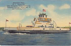 Ferry between burlington, vt and port kent, ny open mid june through the end of. Lot Of Five Vintage Linen Post Cards Streamline Ferry Lake Etsy