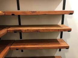 Crates Pallet 12 In Black Steel Shelf Bracket For Wood Shelving 69104 The Home Depot In 2021 Wood Shelves Steel Shelf Brackets Steel Shelf