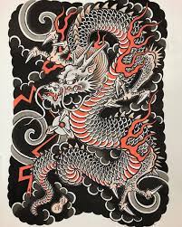 Tattoo Flash Kazuaki Kitamura Horitomo Asian Dragon Tattoo Japanese Dragon Tattoos Japanese Tattoo Art