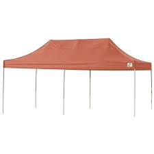 This is a solid budget canopy from core. Shelterlogic Pop Up Canopy Hd Straight Leg 10x20 Ft Terracotta 22740 Rona