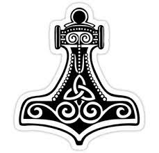 Thors Hammer Triquetra Mjolnir Mjolnir Celtic Sticker By Anne Mathiasz Thors Hammer Mjolnir Tattoo Tattoo For Boyfriend