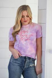 Jesus Loves You More Tee The Light Blonde T Shirts For Women Tees She Is Clothed