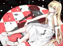 gen (gen 7254), white (kekkai sensen), kekkai sensen, bad id, bad pixiv id,  1girl, blonde hair, dress, female focus, green eyes, long hair, solo,  twintails - Image View - | Gelbooru -