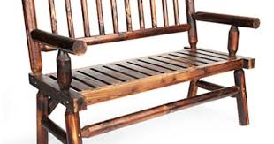 Wilson Fisher Rustic Log Bench