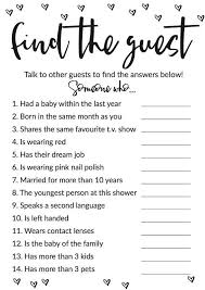 Find The Guest Game Baby Shower Games Diy Baby Shower Ideas Etsy Baby Shower Diy Baby Boy Shower Baby Shower Planning