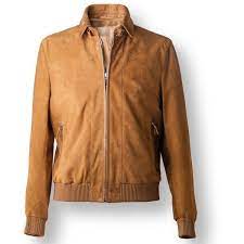 Italian Suede Leather Bomber Jacket From Pierotucci In Florence Italy High Quality Leather Jacket Leather Jacket Leather Bomber Jacket