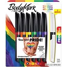 Choose from popular models like bic atlantis, cristal, and round stic pens. Amazon Com Bodymark By Bic Temporary Tattoo Marker Pride Pack Skin Safe Mixed Brush Tip Fine Tip Assorted Colors 6 Pack 1 Bonus Marker Industrial Scientific