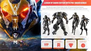 Anthem Release Date Time Legion Of Dawn Edition And Pre
