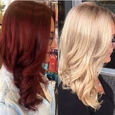 Red To Blonde With Olaplex By Xcentrichair Red Blonde Hair Hair Color Auburn Pretty Hair Color