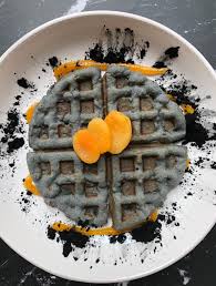 Making waffles in a silicone mold in the oven really takes the pressure out of cooking. Scd Charcoal Waffles With Apricot Jam Kiava S Kitchen