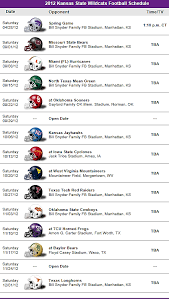 Kansas State Wildcats 2012 Football Schedule Kansas State Wildcats Kansas State Football Kansas State Wildcats Football