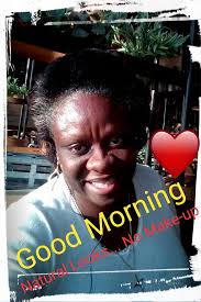 The best make-up is a smile from the heart. Photo taken just this morning.  Good day to all Facebook buddies.