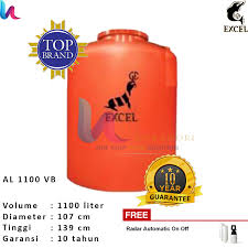 Tangki air stainless steel atau stainless steel water tank adalah salah satunya type tangki air untuk bak penampungan air yang seringkali dipakai. Ukuran Tandon Air 1100 Liter Ilmu Pengetahuan 9