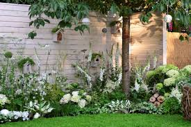 Un Jardin De Fleurs Blanches Avec Images Parterre De Fleurs Petits Jardins Jardins