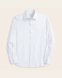 White Dress Shirt Men | Wrinkle-Resistant Performance Shirt | &Collar Range