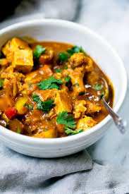 Vegetarian Tofu Cashew Coconut Curry Ambitious Kitchen Recipe Curry Recipes Tofu Curry Vegetarian Recipes