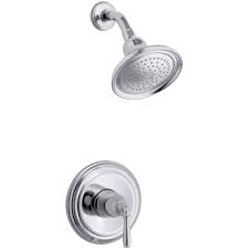 Kohler Devonshire 1 Spray 7 In 2 0 Gpm Fixed Shower Head With Lever Handle In Polished Chrome Kohler Devonshire Shower Faucet Kohler Shower