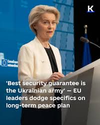 The European Union reaffirmed its "continued and unwavering support" for  Ukraine at a special summit in Brussels on March 6, but failed to say how  Europe would provide lasting security guarantees without