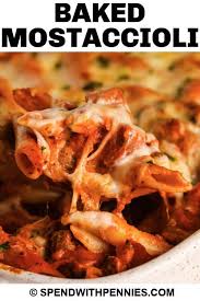 Recipe courtesy of trish appleby. Baked Mostaccioli With Tomato Cream Sauce Spend With Pennies