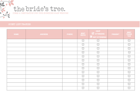 Printable Wedding Guest List Planner Invitation Sample Wedding Guest List Printable Wedding Guest List Wedding Invitation List