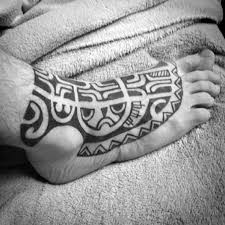 Use them in commercial designs under lifetime, perpetual & worldwide rights. 40 Tribal Foot Tattoos For Men Manly Design Ideas