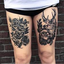 Beautiful Traditional Blackwork Tattoo By Conrad Tattoo From Essen Germany