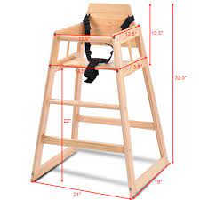 costway baby high chair wooden stool infant feeding children toddler restaurant natural walmart com wooden baby high chair baby high chair wooden stools