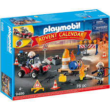 Playmobil 9486 Advent Calendar Construction Site Fire Rescue Playmobil Construction Site Bag Of Cement