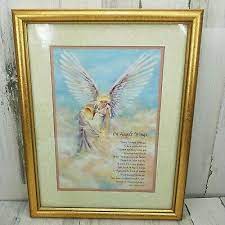 Maybe you would like to learn more about one of these? Home Interiors On Angels Wings Prayer Poem Framed Picture Wall Hanging Coxsey Ebay